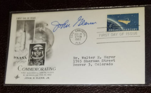 ASTRONAUT AND SENATOR JOHN GLENN HAND SIGNED FDC FIRST DAY COVER D.2016