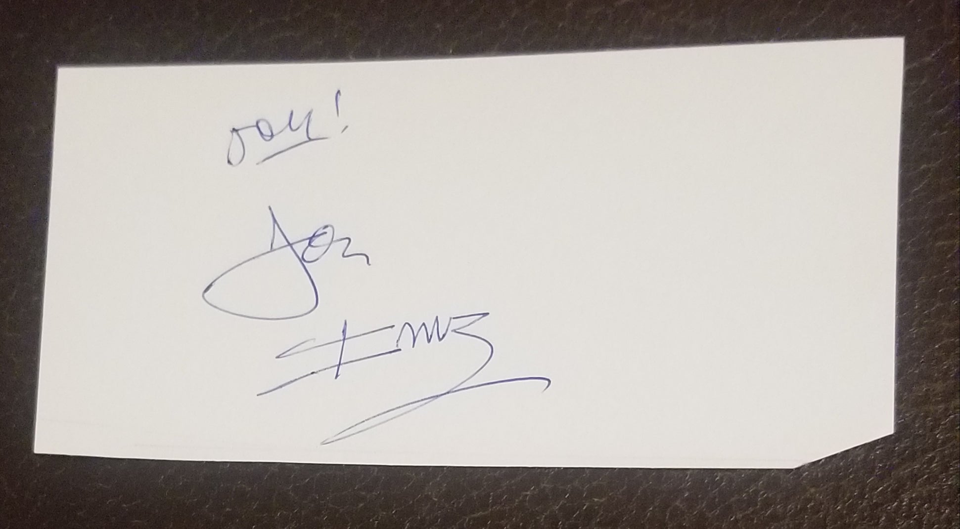 SHOCK JOCK DON IMUS HAND SIGNED CARD D.2019