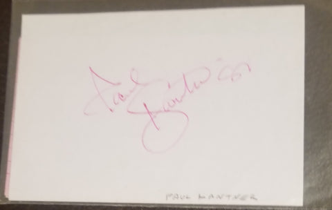 JEFFERSON AIRPLANE CO-FOUNDER PAUL KANTNER HAND SIGNED PAGE D.2016