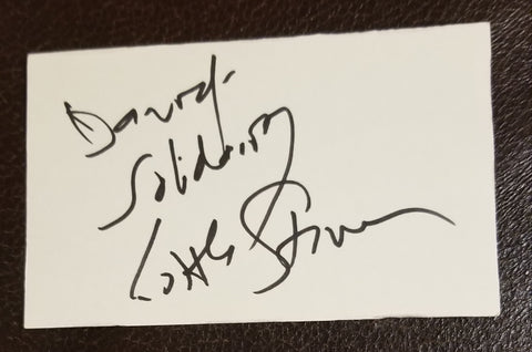 ACTOR MUSICIAN LITTLE STEVEN VAN ZANDT HAND SIGNED CARD