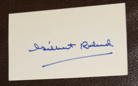 ACTOR GILBERT ROLAND HAND SIGNED CARD D.1994