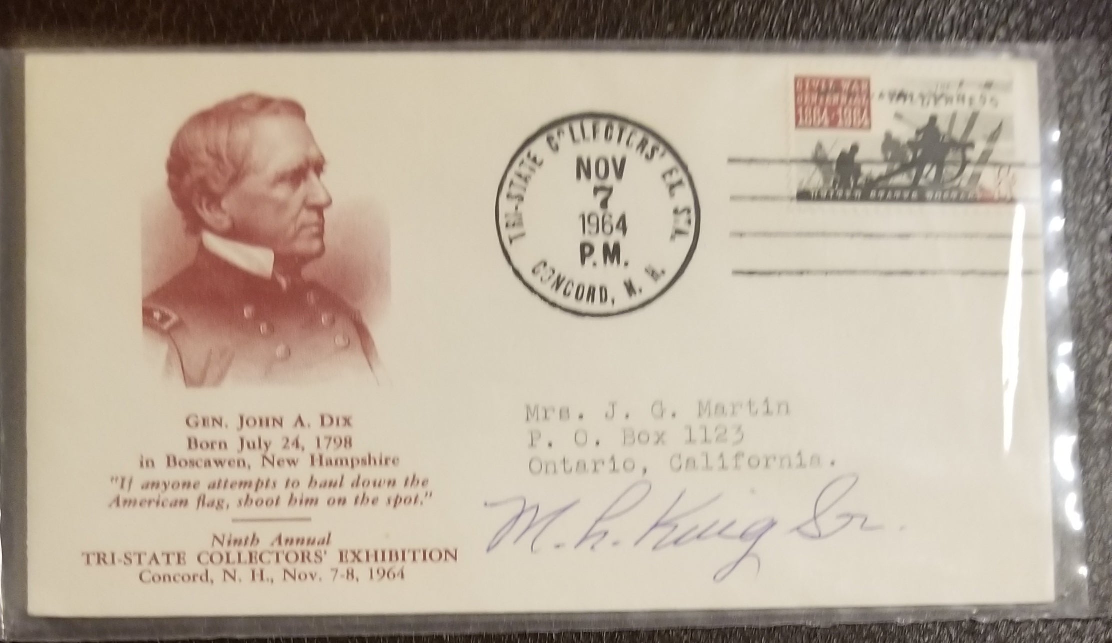 MINISTER MARTIN LUTHER KING SR. HAND SIGNED FDC FIRST DAY COVER D.1984 FATHER OF MLK JR.