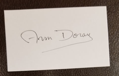 ACTRESS ANN DORAN HAND SIGNED CARD D.2000 A REBEL WITHOUT A CAUSE