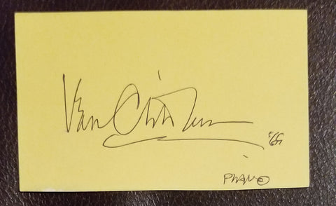 PIANO VIRTUOSO VAN CLIBURN HAND SIGNED CARD D 2013