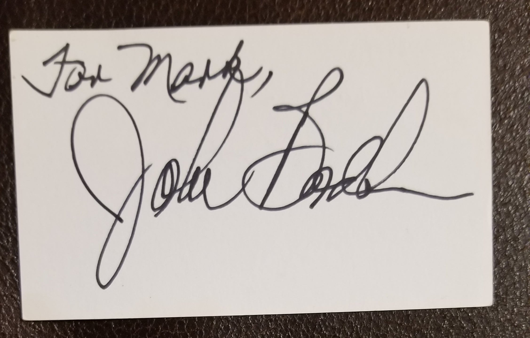 SATURDAY NIGHT FEVER DIRECTOR JOHN BADHAM HAND SIGNED CARD