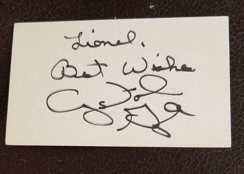 GREAT COUNTRY SINGER CRYSTAL GAYLE HAND SIGNED CARD