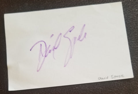 COMIC ACTOR DAVID SPADE HAND SIGNED CARD