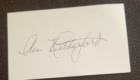 GONE WITH THE WIND ACTRESS ANNE RUTHERFORD HAND SIGNED CARD D. 2012