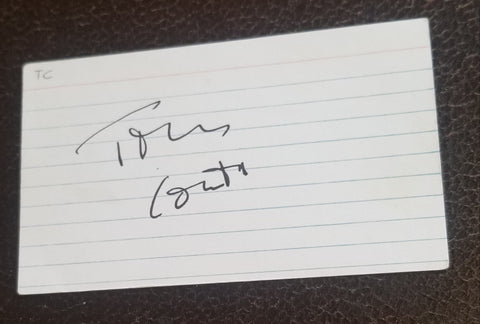 ACTOR TOM CONTI HAND SIGNED CARD