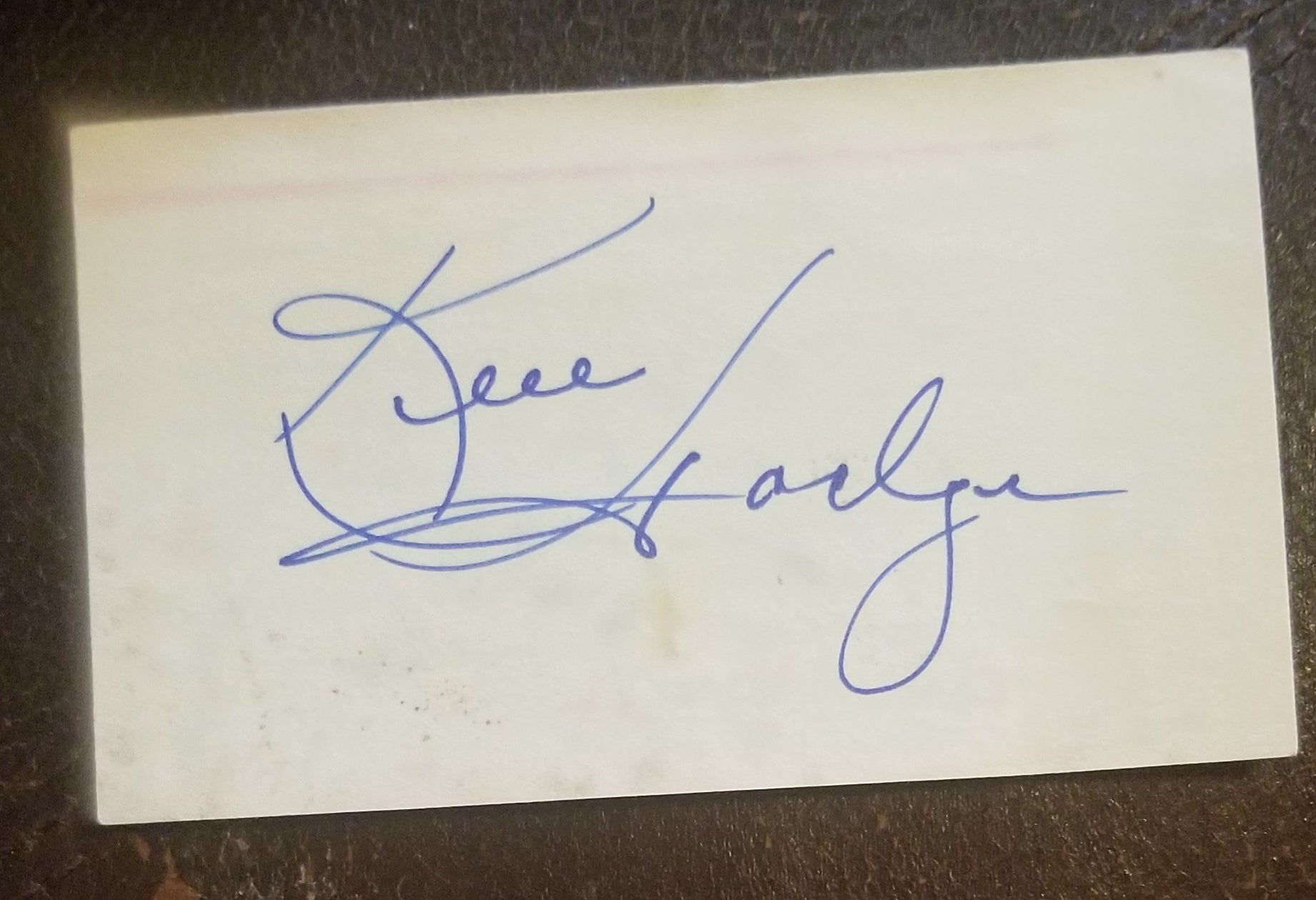 HOCKEY GREAT KEN HODGE SR. HAND SIGNED CARD