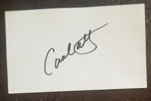 ACTRESS MODEL CAROL ALT HAND SIGNED CARD