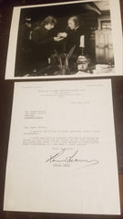 ENGLISH PRODUCER RONALD NEAME HAND SIGNED TYPED LETTER AND NICE 8X10 PHOTO D.2010