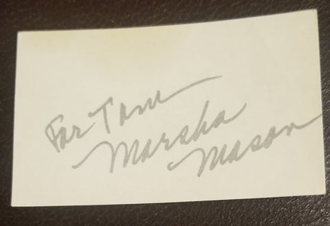 ACTRESS MARSHA MASON HAND SIGNED CARD