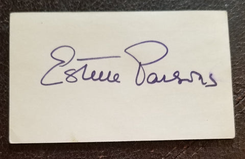 ACTRESS ESTELLE PARSONS HAND SIGNED CARD