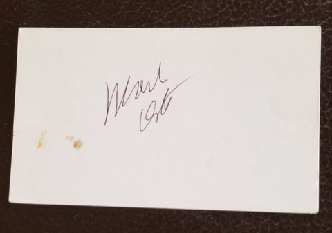 "OLIVER!" ACTOR MARK LESTER HAND SIGNED CARD