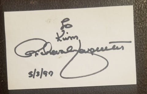 SINGER MUSICIAN RICHARD CARPENTER HAND SIGNED CARD