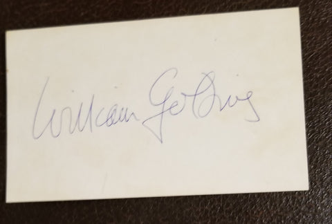 "LORD OF THE FLIES" AUTHOR WILLIAM GOLDING HAND SIGNED CARD D.1993