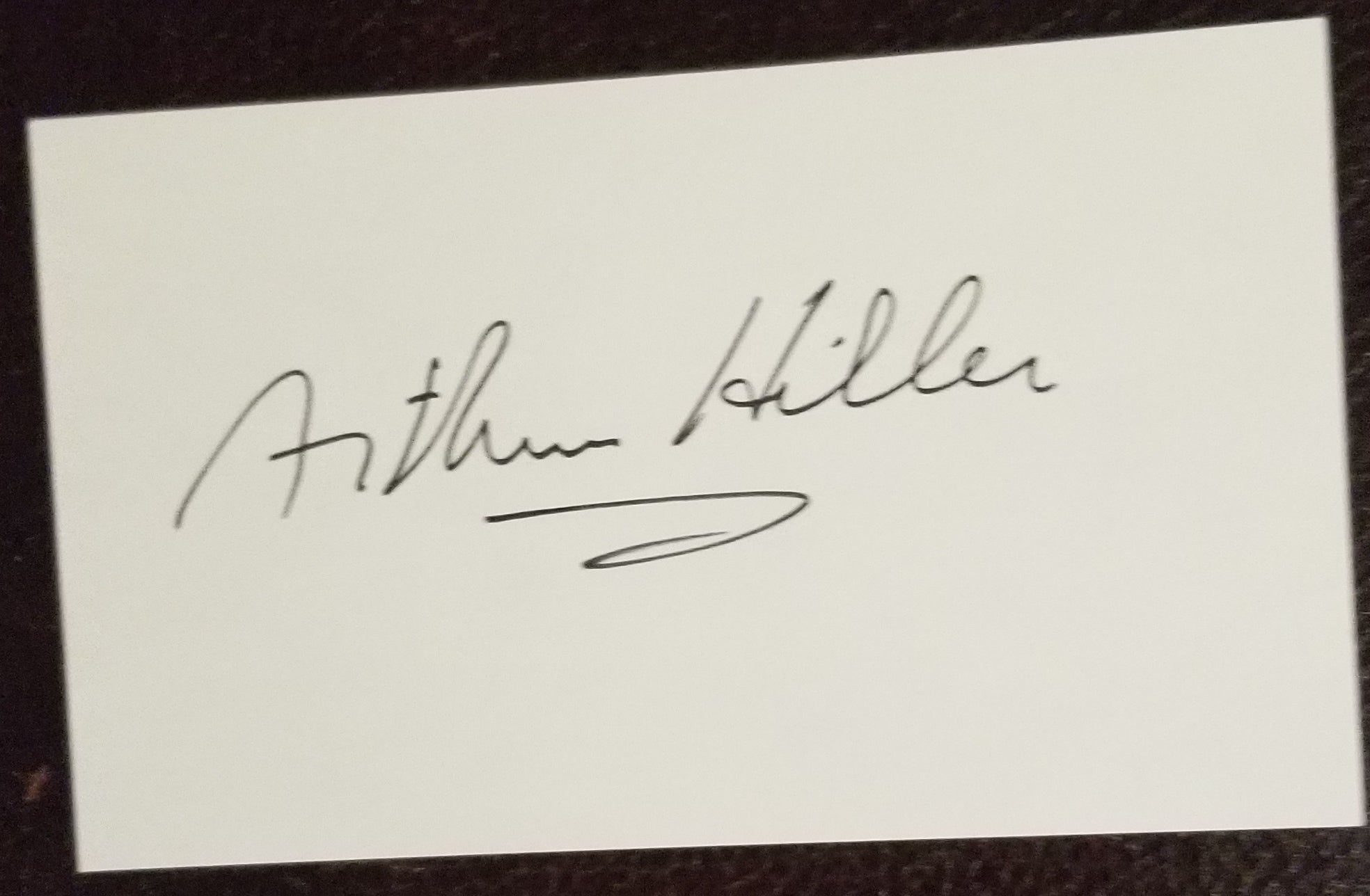 TV AND FILM DIRECTOR ARTHUR HILLER HAND SIGNED CARD D.2016