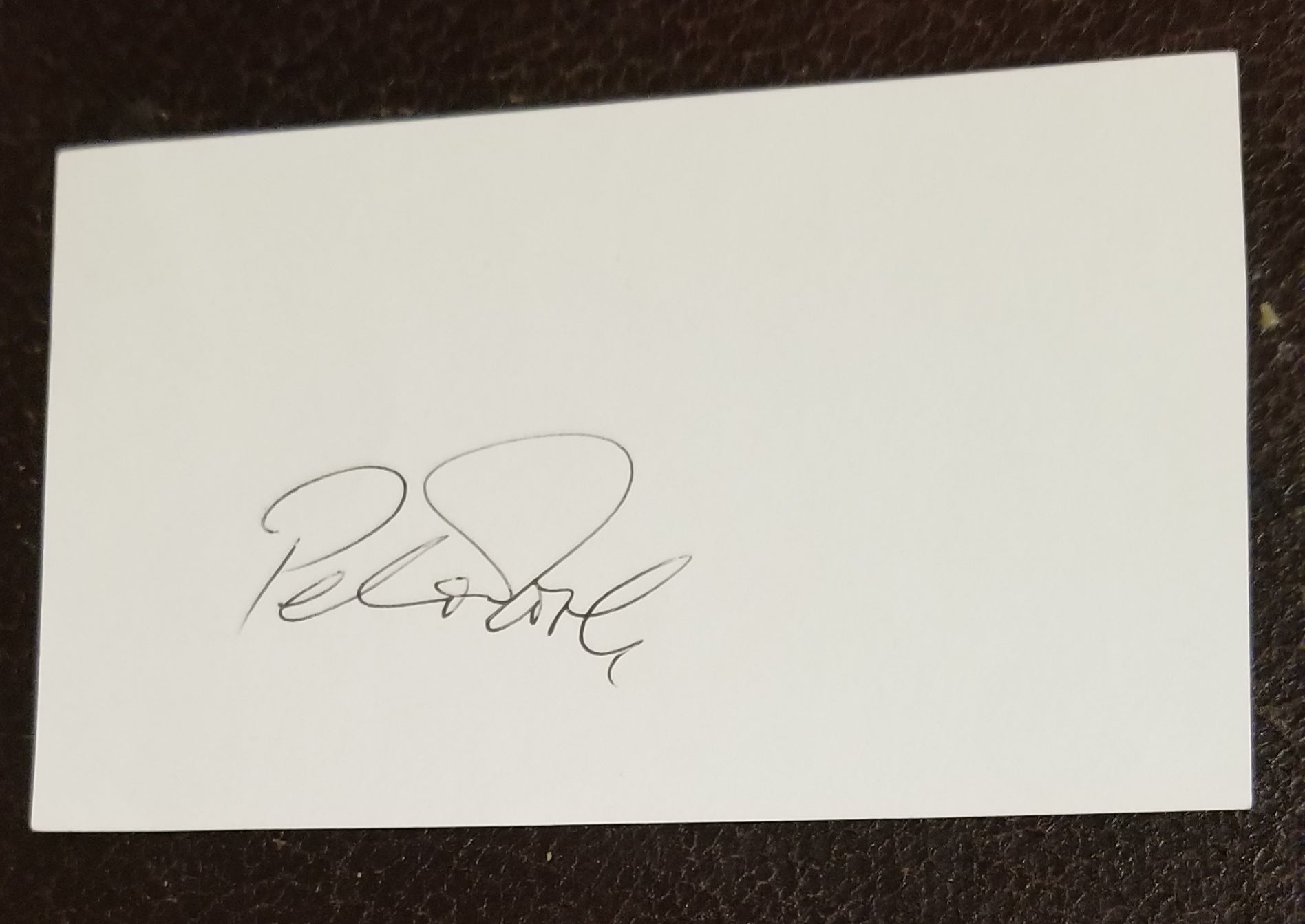 GREAT ACTOR PETER O'TOOLE HAND SIGNED CARD D.2013