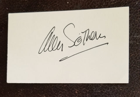 LONG TIME HOLLYWOOD STAR ANN SOTHERN HAND SIGNED CARD D.2001