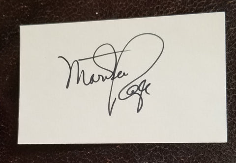 COMIC ACTRESS MARTHA RAYE HAND SIGNED CARD D.1994