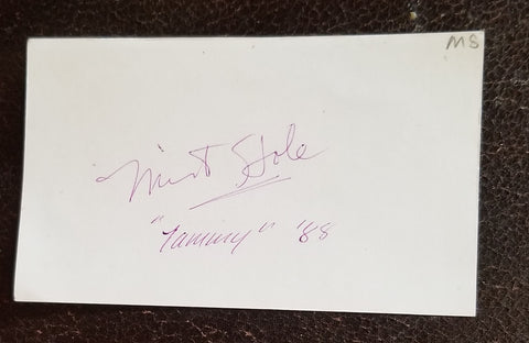 JOHN WATERS ACTRESS MINK STOLE HAND SIGNED CARD