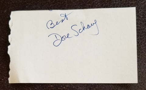 DIRECTOR STUDIO HEAD DORE SCHARY HAND SIGNED PAGE D.1980