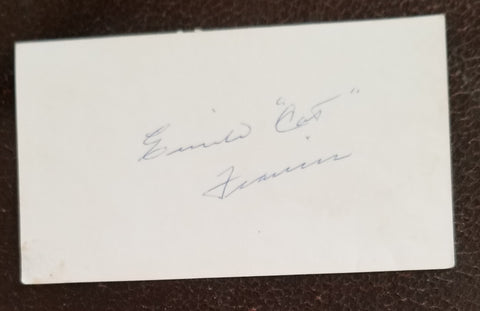 HOCKEY LEGEND EMILE "THE CAT" FRANCIS HAND SIGNED CARD