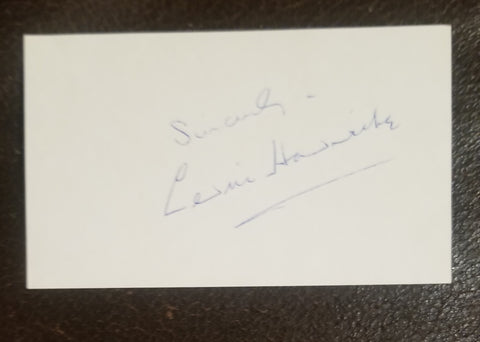 ACTOR CEDRIC HARDWICKE HAND SIGNED CARD D.1964