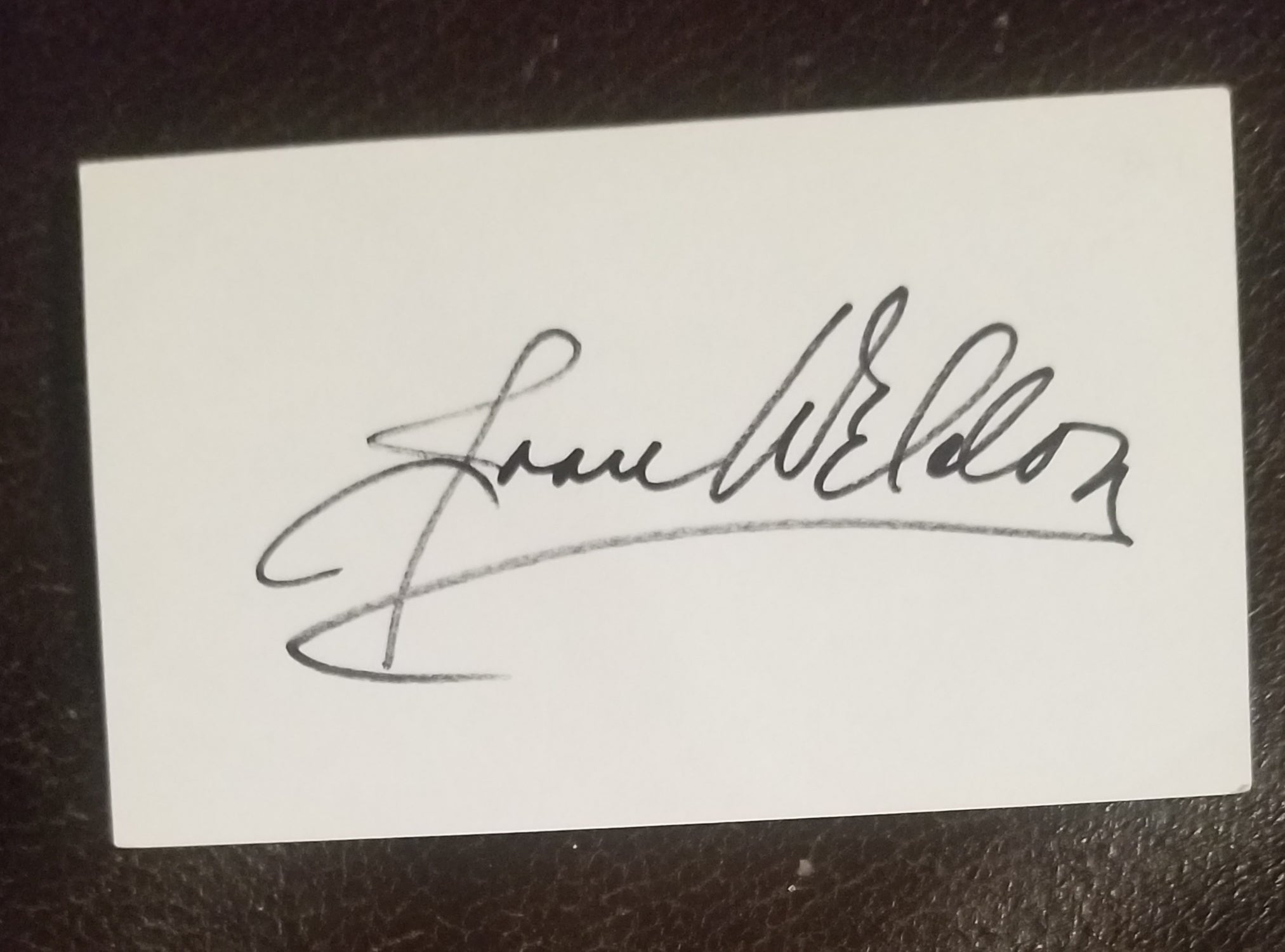 "THEM" ACTRESS JOAN WELDON HAND SIGNED CARD RIP