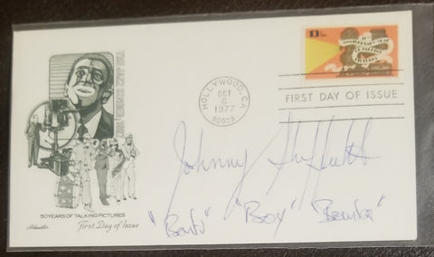 TARZAN AND THE JUNGKE BOOK ACTOR JOHNNY SHEFFIELD HAND SIGNED FDC FIRST DAY COVER D.2010