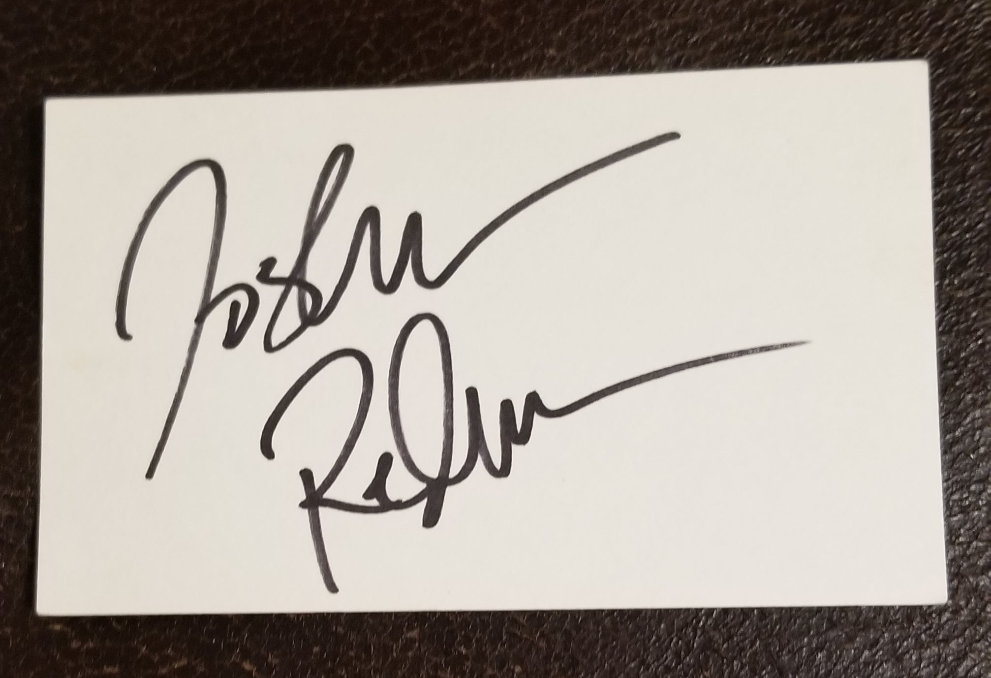 JAZZ SAXOPHONIST AND COMPOSER JOSHUA REDMAN HAND SIGNED CARD