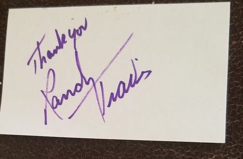 COUNTRY MUSIC GREAT RANDY TRAVIS HAND SIGNED CARD