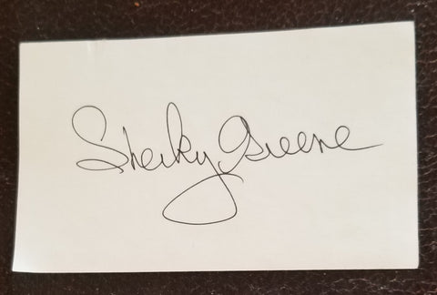 AMERICAN COMEDIAN SHECKY GREENE HAND SIGNED CARD