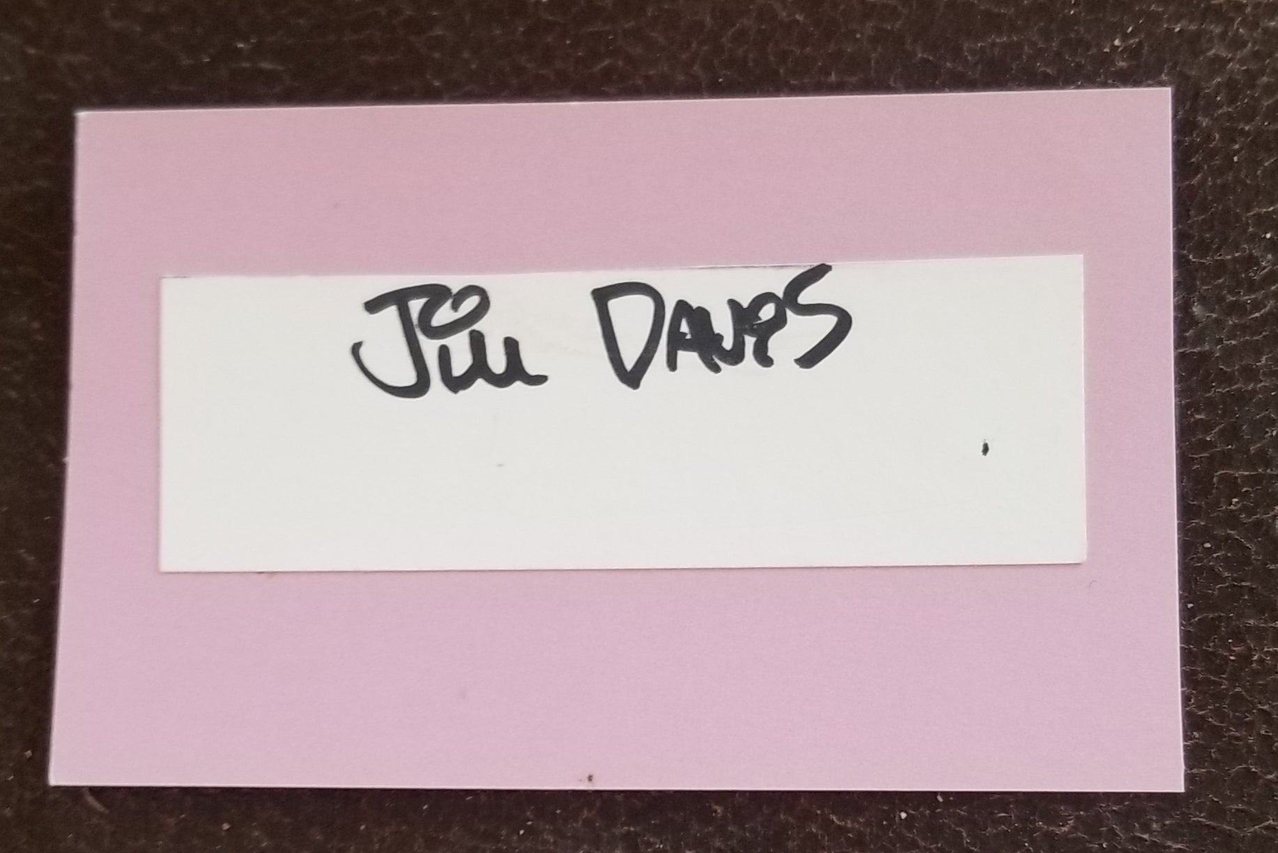 GARFIELD CREATOR JIM DAVIS HAND SIGNED CUT ON AN INDEX CARD