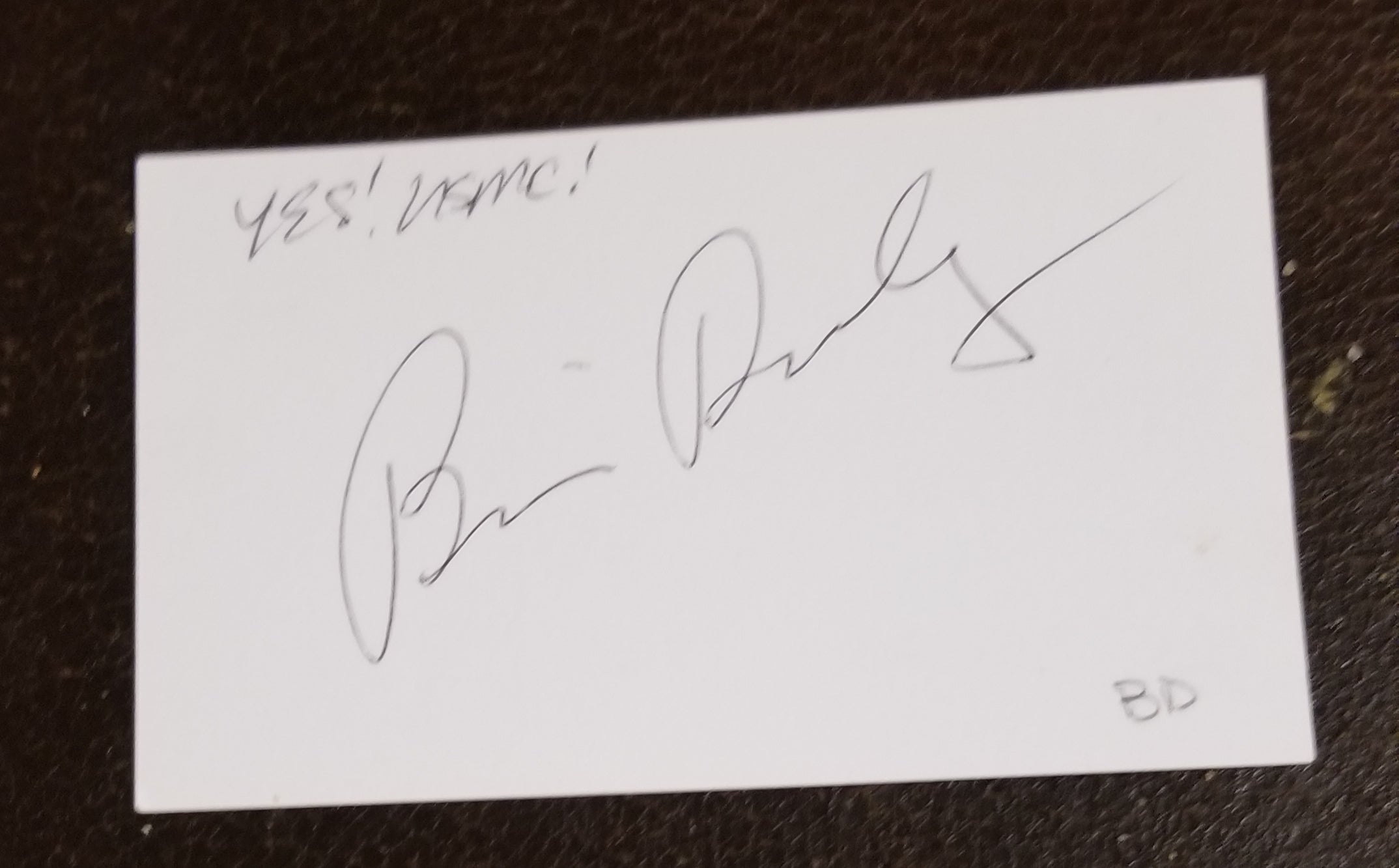 AMERICAN ACTOR BRIAN DENNEHY HAND SIGNED CARD D.2020