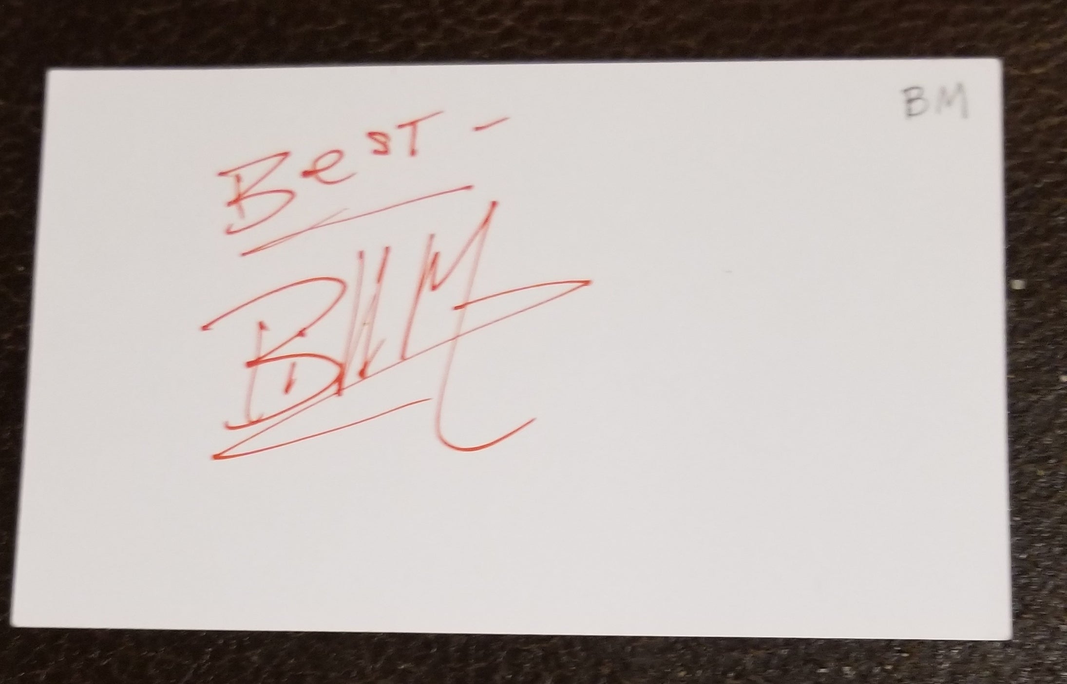 "LOST IN SPACE" ACTOR BILL MUMY HAND SIGNED CARD