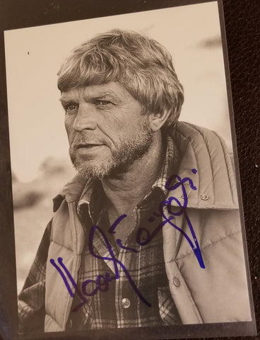 GERMAN ACTOR HARDY KRUGER HAND SIGNED 5X7" PHOTO RIP