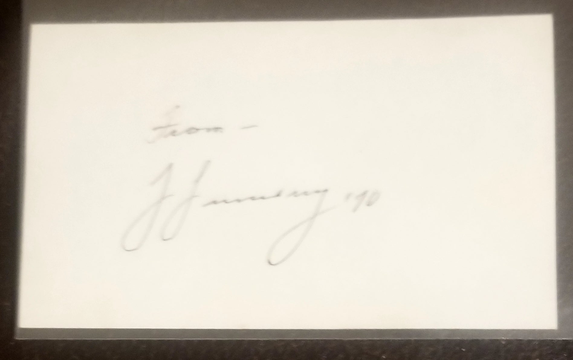 FIRST HELICOPTER CREATOR IGOR SIKORSKY HAND  SIGNED CARD D.1972