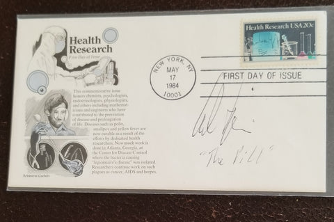 "THE FATHER OF THE PILL" DR. CARL DJERASSI HAND SIGNED FDC FIRST DAY COVER D.2015