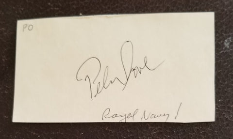 LAWRENCE OF ARABIA ACTOR PETER O'TOOLE HAND SIGNED CARD D.2013