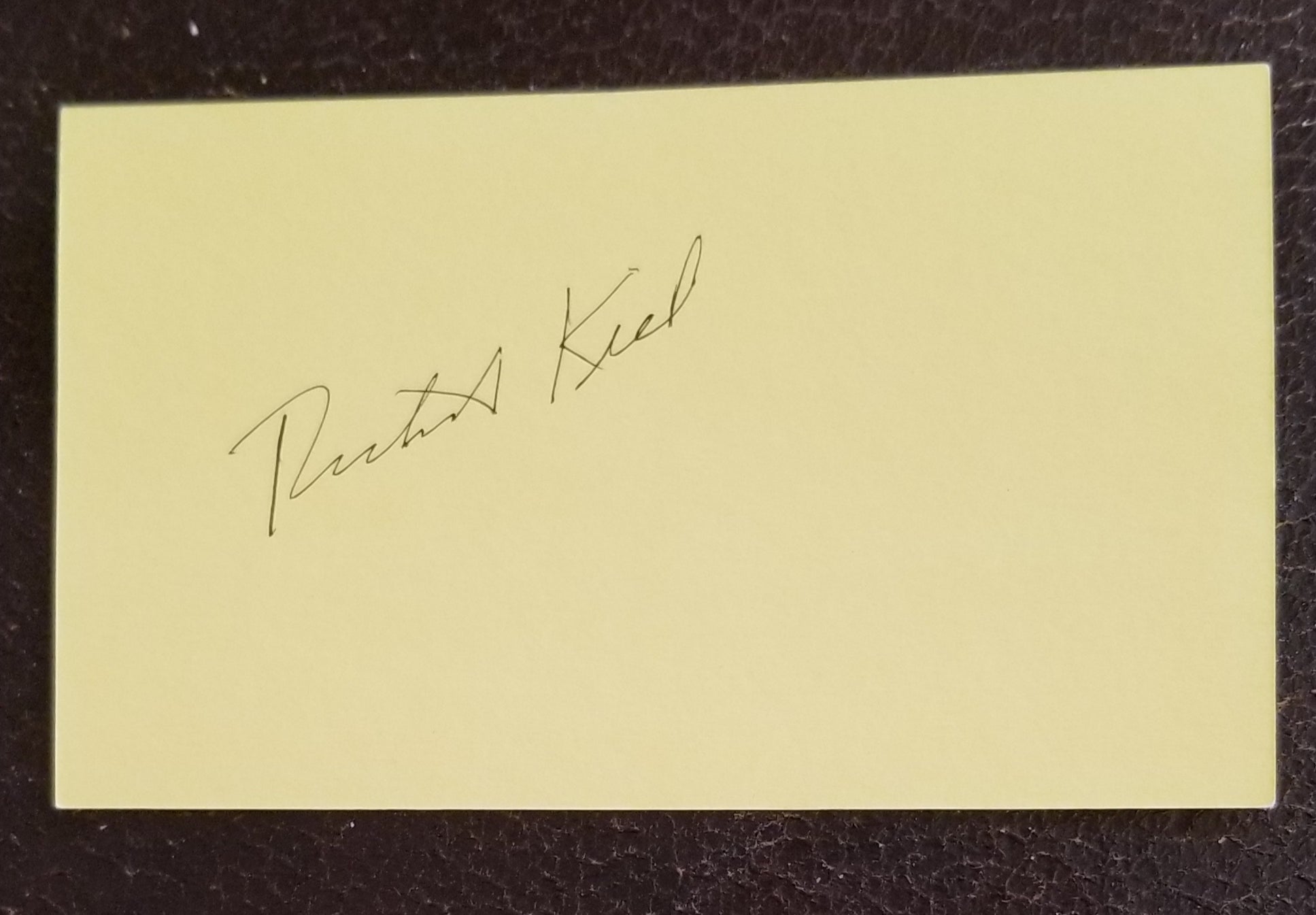 HAPPY GILMORE ACTOR RICHARD KIEL HAND SIGNED CARD D.2014