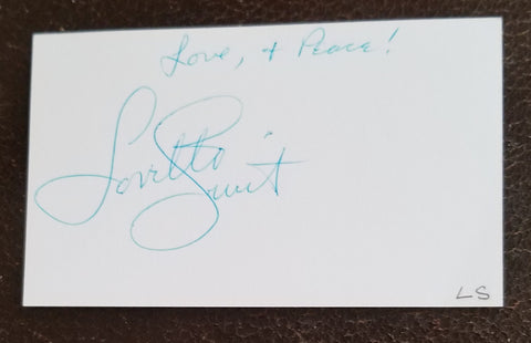 M*A*S*H STAR LORETTA SWIT HAND SIGNED CARD