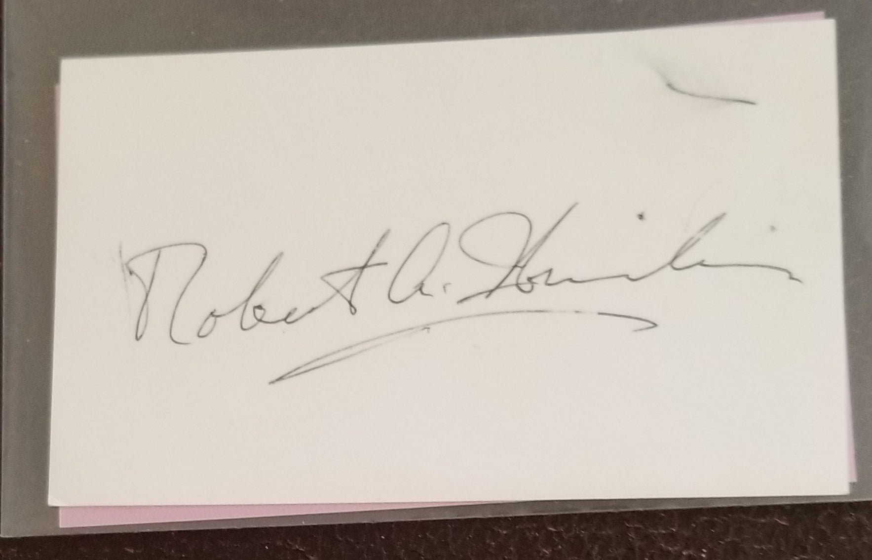 THE DEAN OF SCIENCE FICTION WRITERS ROBERT HEINLEIN HAND SIGNED CARD D.1988