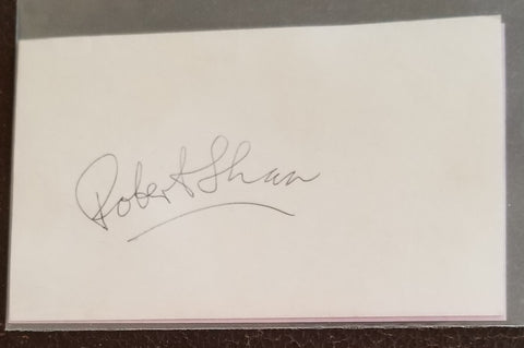 JAWS ACTOR ROBERT SHAW HAND SIGNED CARD D.1978