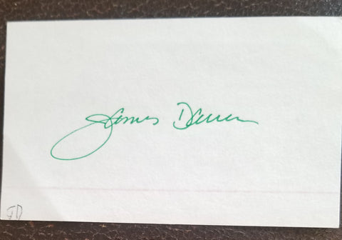 ACTOR SINGER JAMES DARREN HAND SIGNED CARD