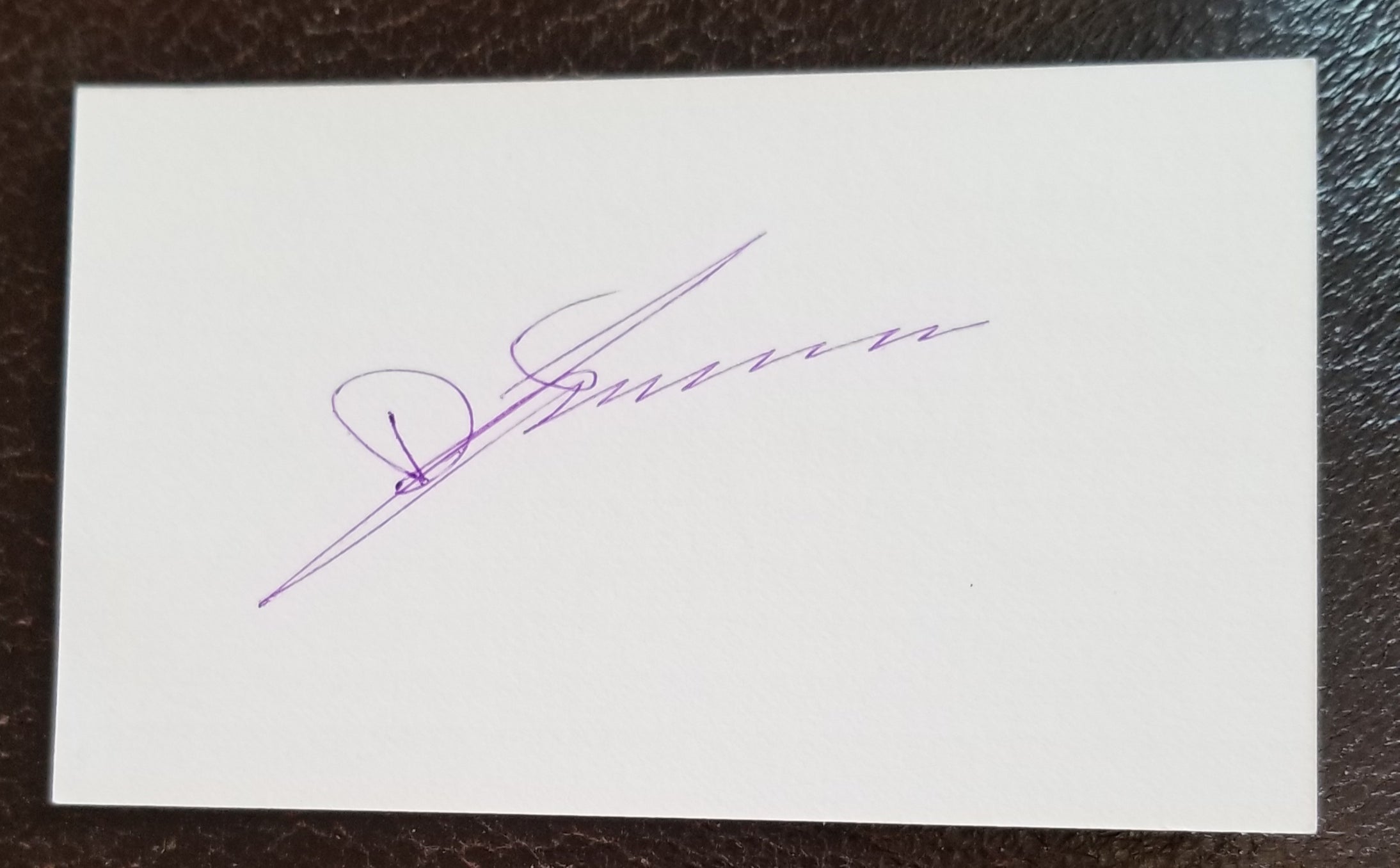 "LUCY" DISCOVER PALEOANTHROPOLOGIST DONALD JOHANSON HAND SIGNED CARD