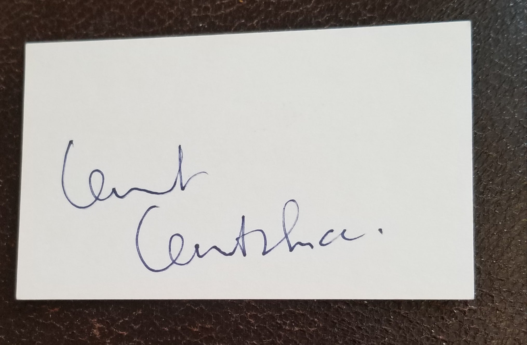 ITALIAN DIRECTOR BERNARDO BERTOLUCCI HAND SIGNED CARD D.2018