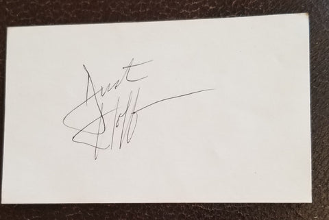 LEGENDARY ACTOR DUSTIN HOFFMAN HAND SIGNED CARD