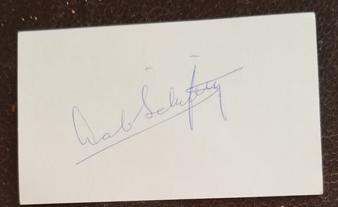 GREAT TV AND MOVIES MUSIC COMPOSER AND MUSICIAN LALO SCHIFRIN HAND SIGNED CARD